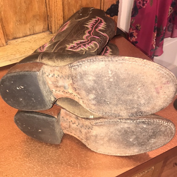 ✨SOLD✨JUSTIN VINTAGE COWBOY BOOTS - Picture 12 of 16